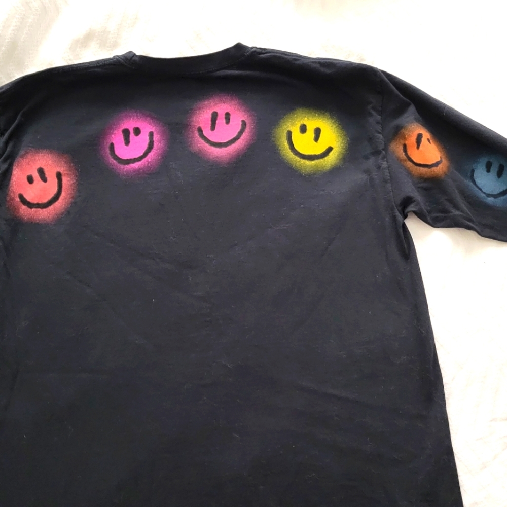 Good Intentions NAV Long Sleeve Smiley Face Tour Shirt SZ M